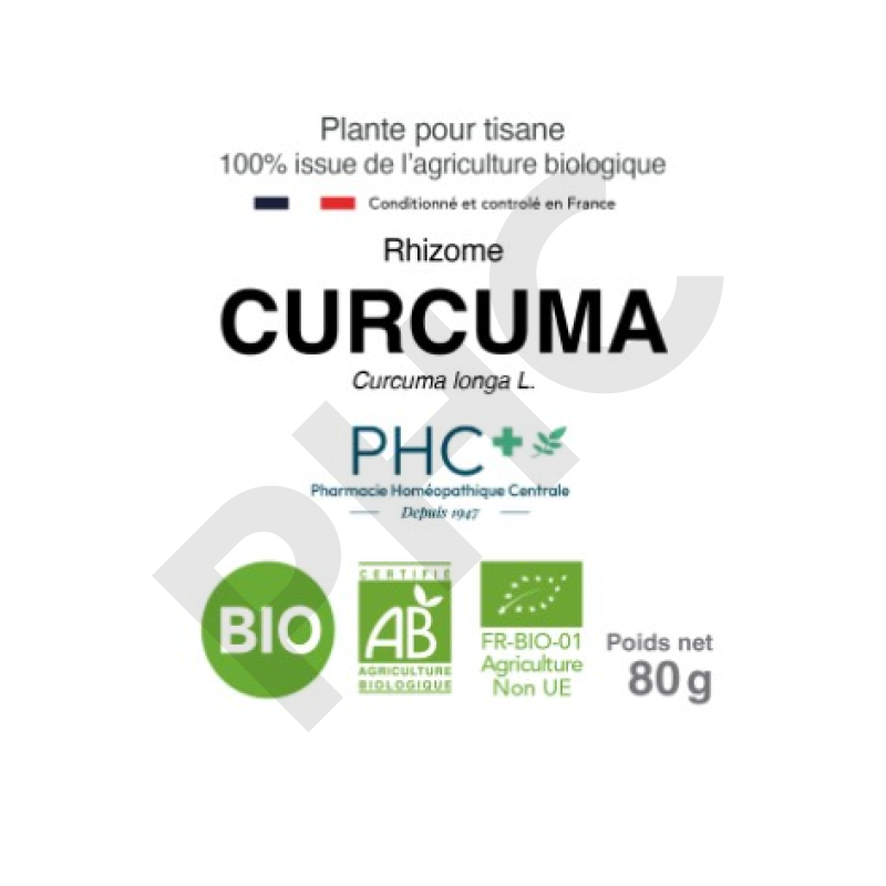 Tisane Curcuma bio rhizomes - Curcuma longa