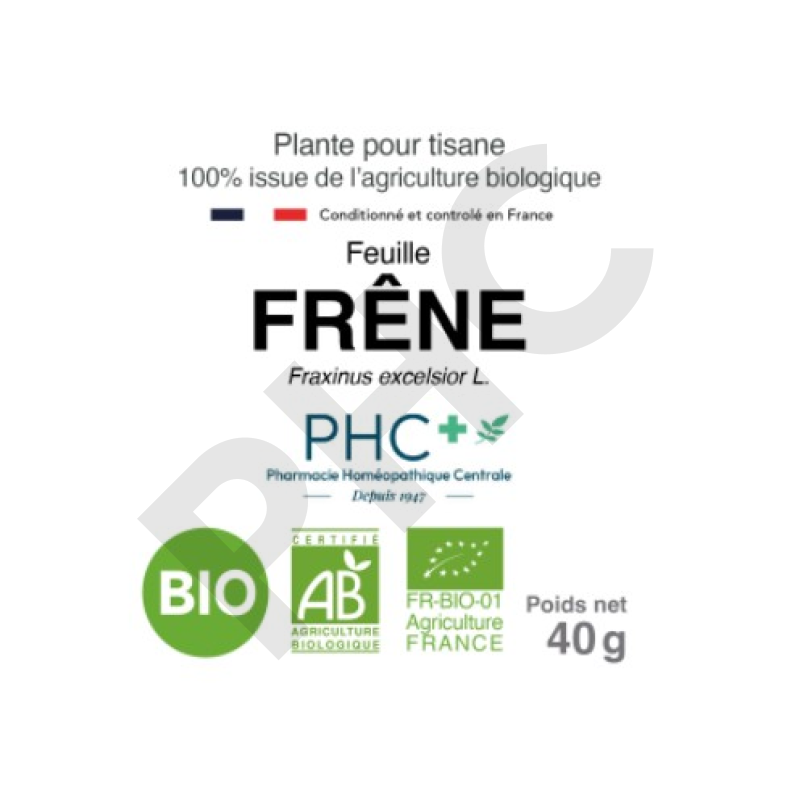 Tisane Frêne bio feuilles - Fraxinus excelsior - Herboristerie PHC