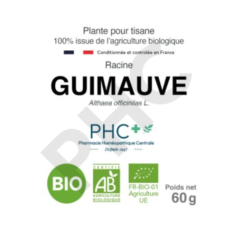 Tisane Guimauve bio racines - Althaea officinalis - Herboristerie PHC