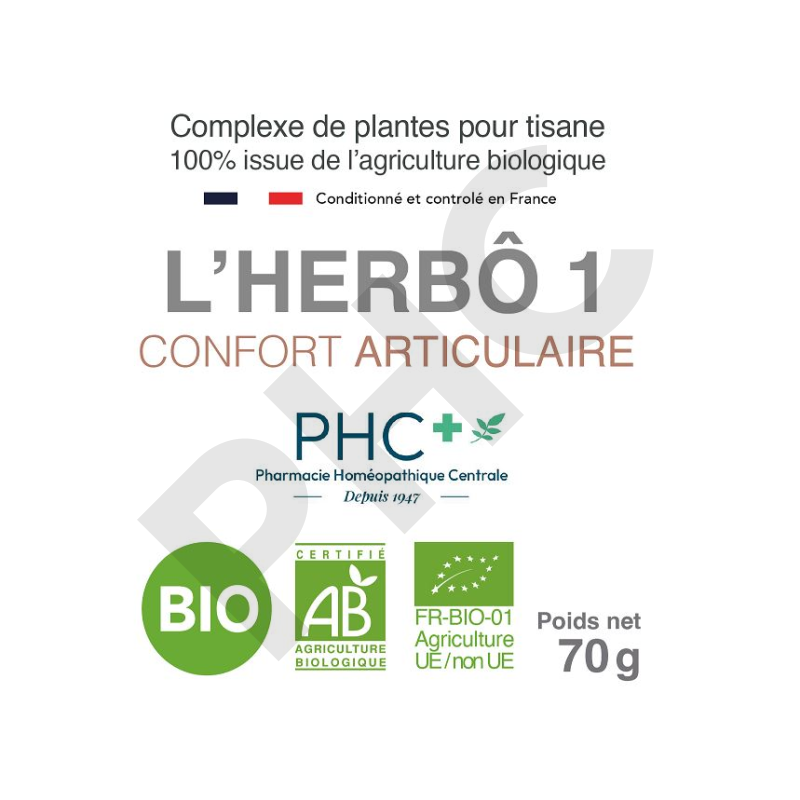 Tisane L'HERBÔ 1 bio - Confort articulaire