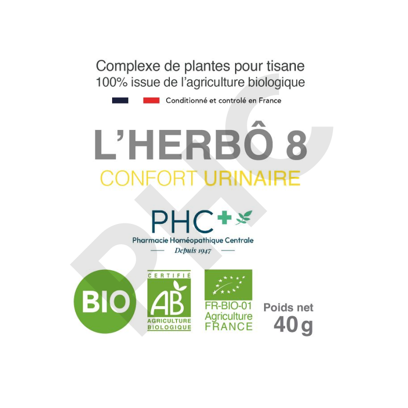 Tisane L'HERBÔ 8 bio - Confort urinaire