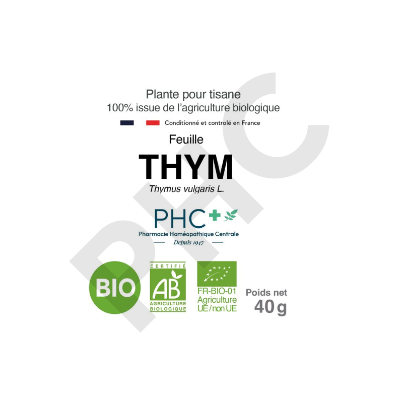 Tisane Thym bio feuilles - Thymus vulgaris