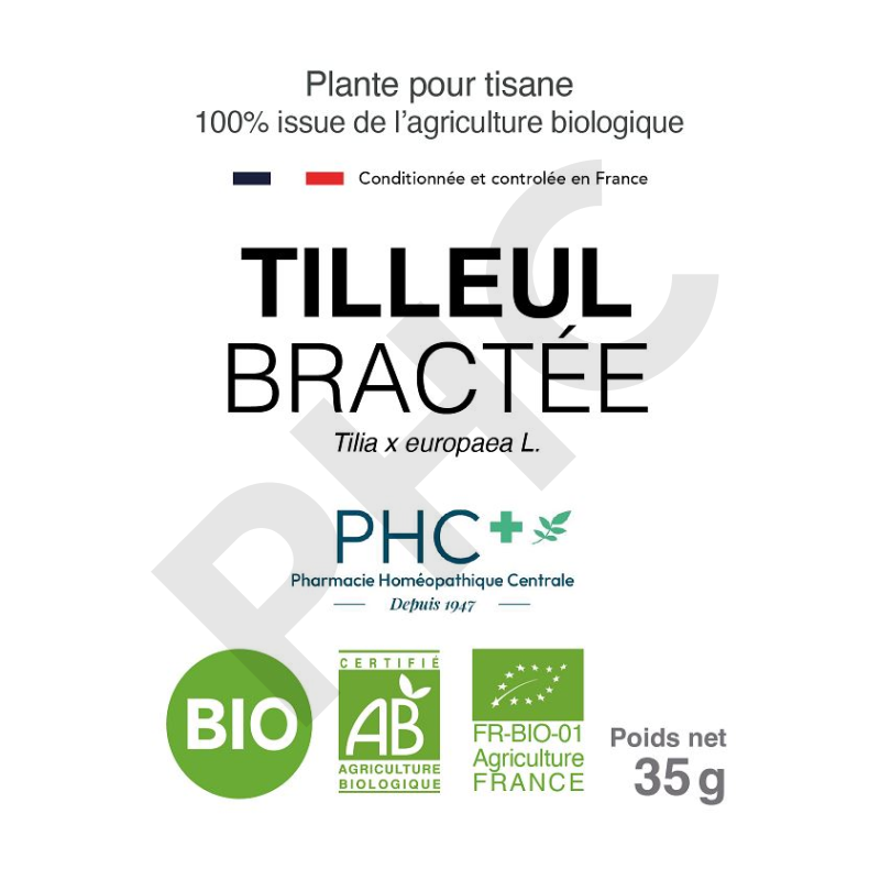 Tisane Tilleul bio bractée - Tilia x europaea