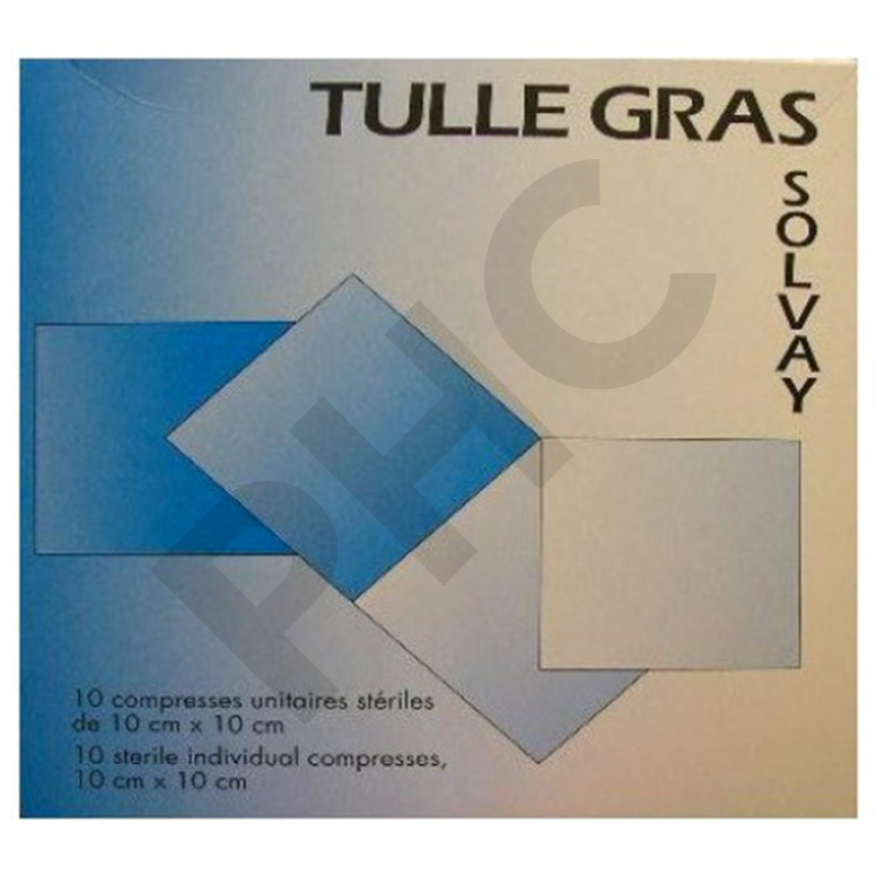 TULLE GRAS VASELINEE (10x10 cm)