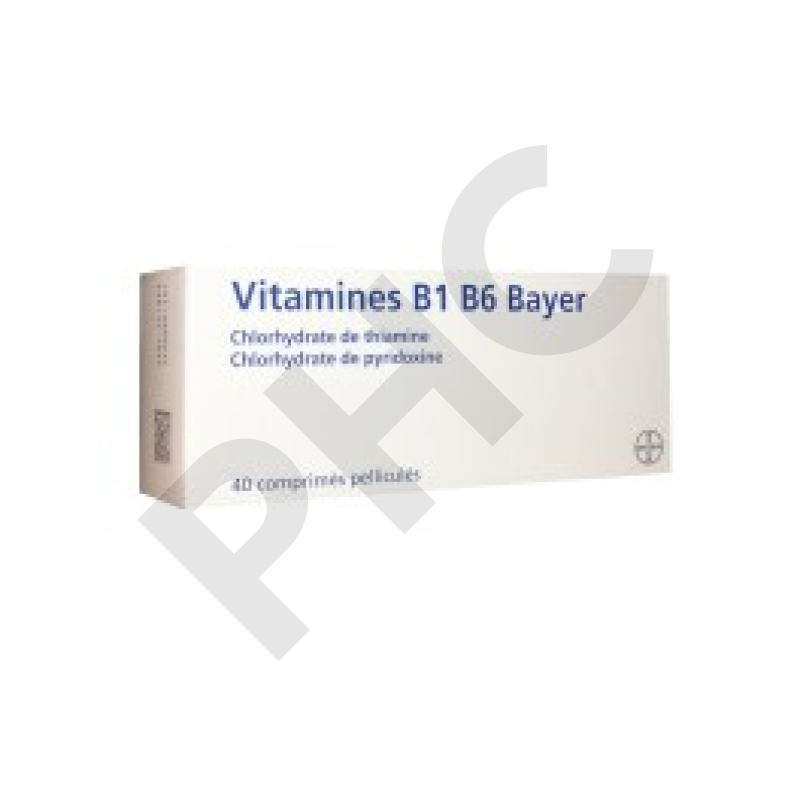 VITAMINES B1-B6, 40 comprimés