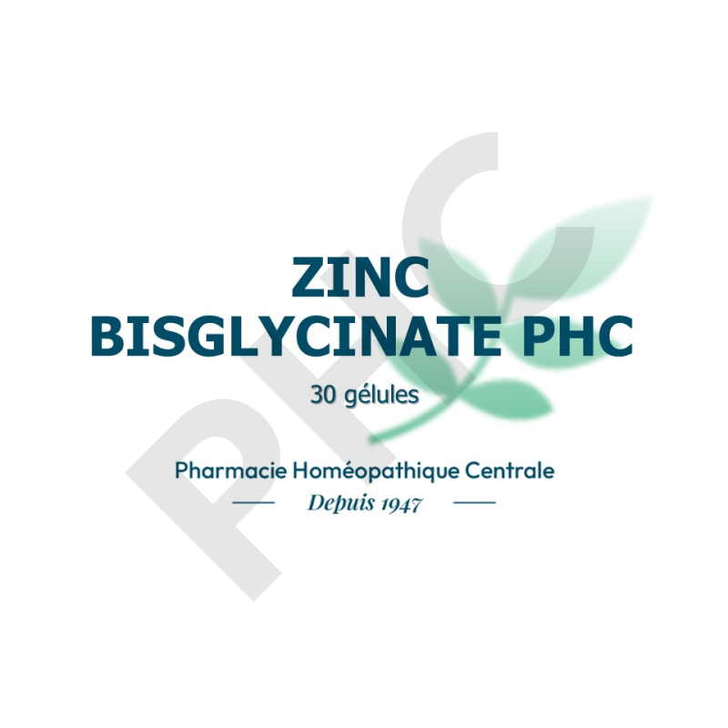 Zinc Bisglycinate PHC - Immunité - Acné Boîte de 30 gélules