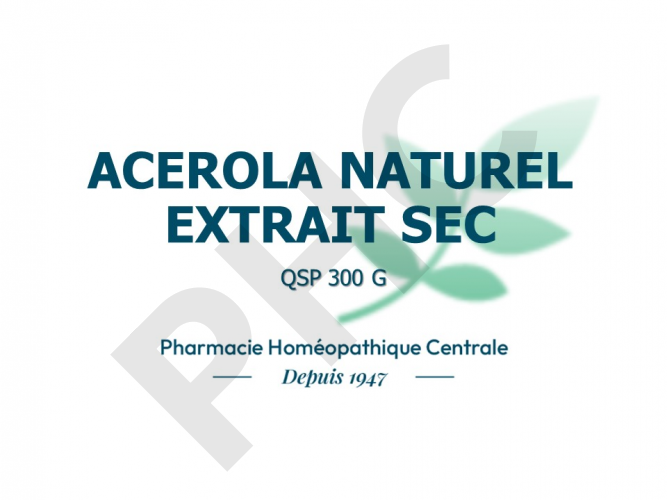 Acérola naturelle PHC - Poudre 300 g - Vitamine C