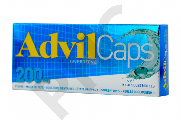 ADVILCAPS 200 mg 16 capsules molles