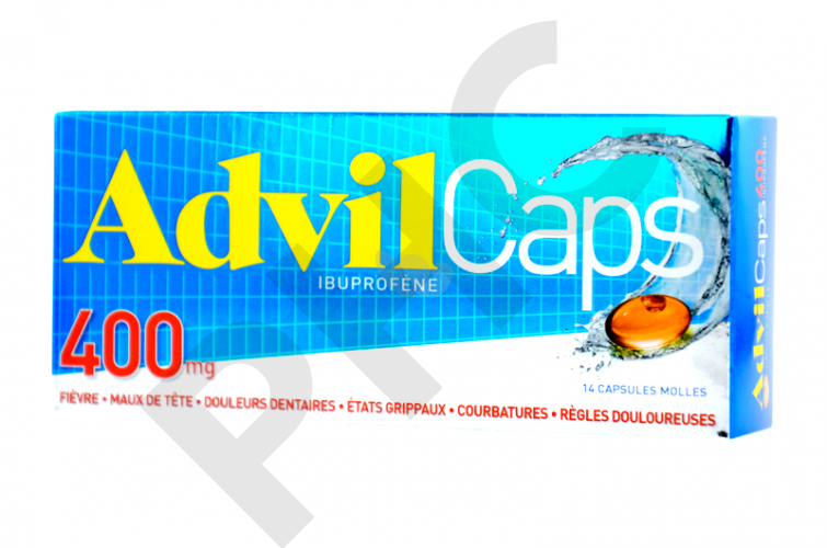  Advilcaps 400 mg, 14 capsules molles