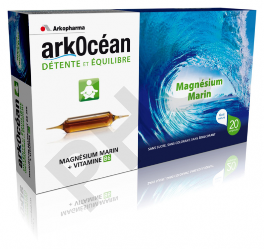 ARKOCEAN MAGNESIUM, 20 ampoules de 15 ml