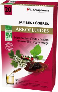 ARKOFLUIDE JambesLegeres, 20 ampoules