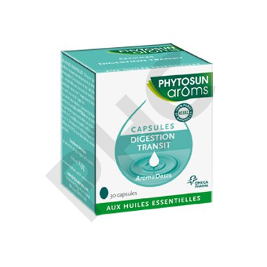 Aromadoses Digestion transit, 30 capsules aux huiles essentielles