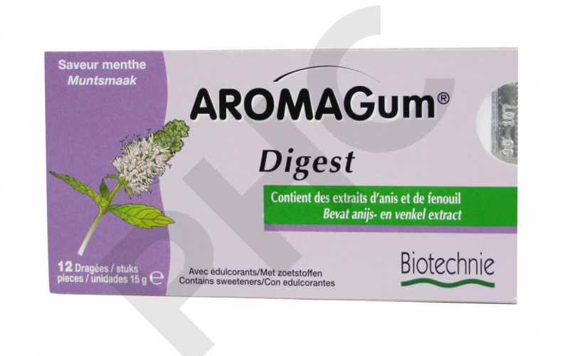 AROMAGUM DIGEST, 12 dragées