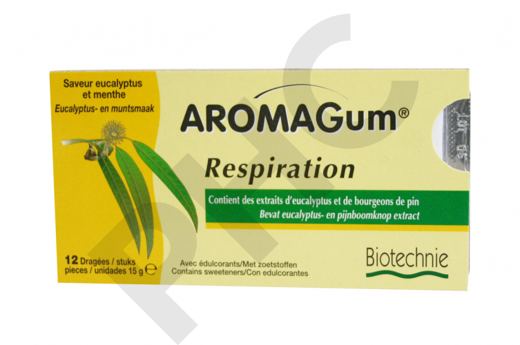 AROMAGUM RESPIRATION, 12 dragées