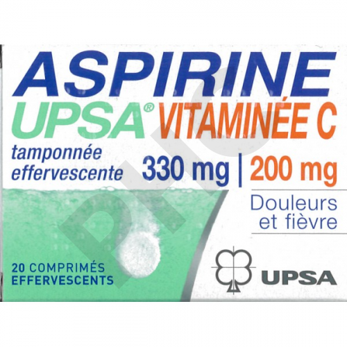 ASPIRINE UPSA 330 mg VITAMINEE C 