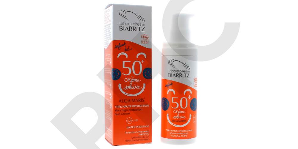 Biarritz Alga Maris - Crème solaire visage enfant 50+