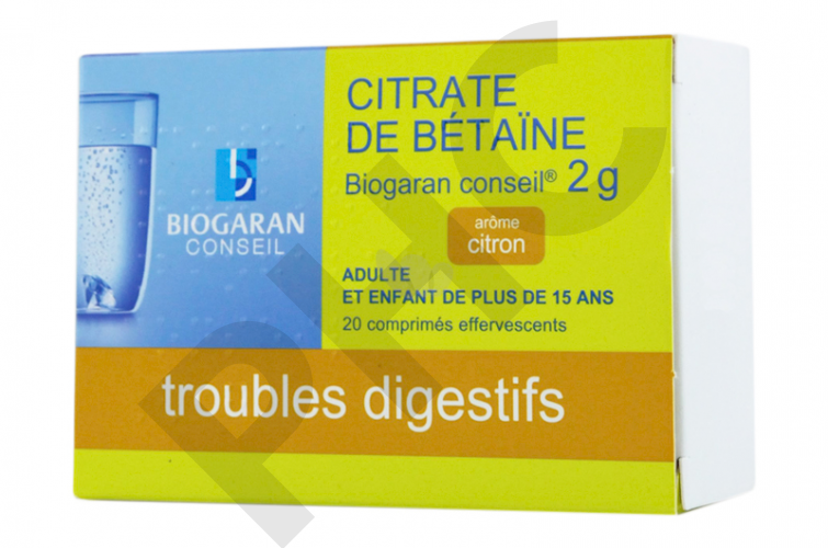 Citrate de Bétaïne digestion, ballonements