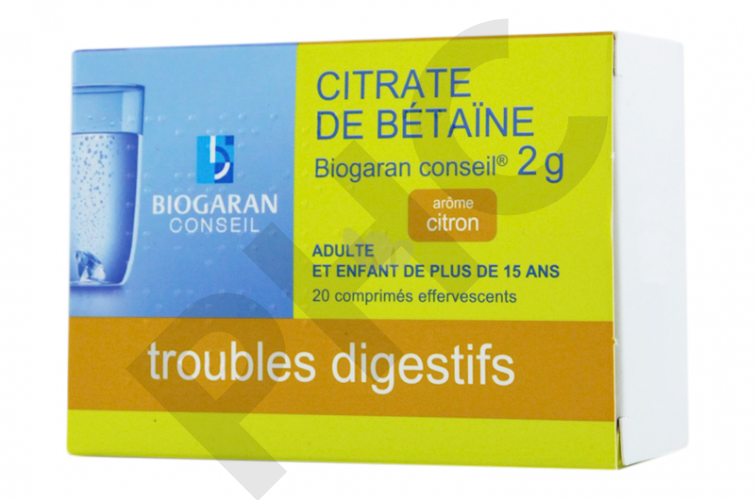 Citrate de Bétaïne 2 gr