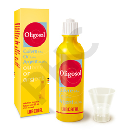 Oligosol cuivre or argent, 60ml