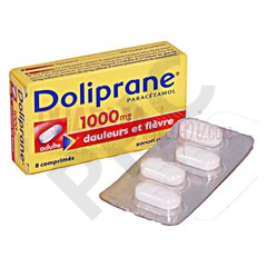 Doliprane 1000 mg, 8 comprimés