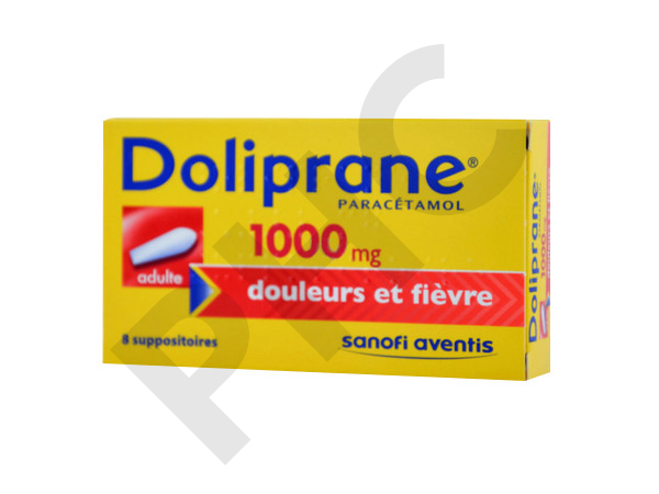 DOLIPRANE 1000 mg 8 supp