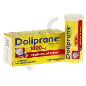 DOLIPRANE 1000 mg 8comp eff