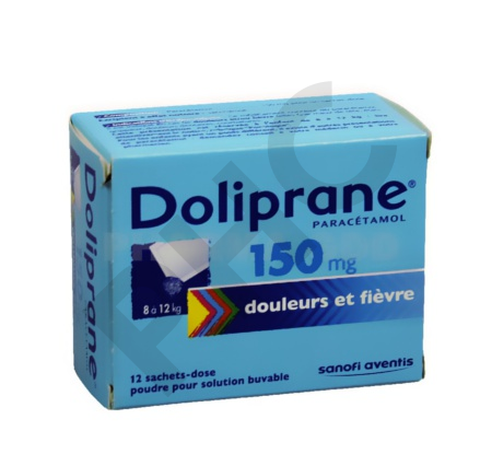DOLIPRANE 150 mg sachets 