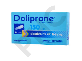 DOLIPRANE 150mg 10 suppo