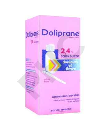 Doliprane enfant 100ml - Sirop douleurs et Fièvre