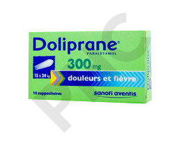 DOLIPRANE 300 mg supp