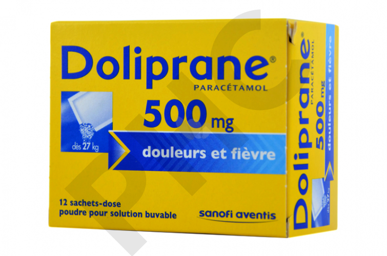 DOLIPRANE 500 mg 12 sachets