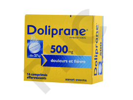 DOLIPRANE 500 mg 16 comp efferv