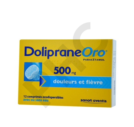 DOLIPRANEORO 500 mg