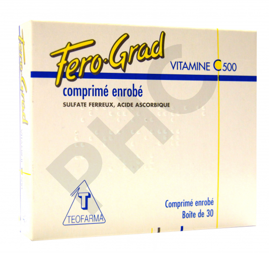 FEROGRAD VITAMINE C, 30 comprimés 500 mg