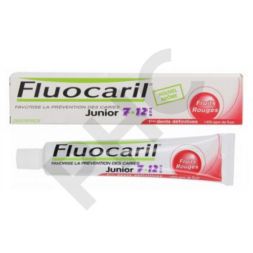 FLUOCARIL DENTIFRICE JUNIOR  6-12 ans Goût Fruits rouges (Tube de 75 ml)