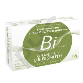 GRANIONS DE BISMUTH, 10 amp (2ml)