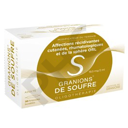 GRANIONS DE SOUFRE, 30 amp (2ml)