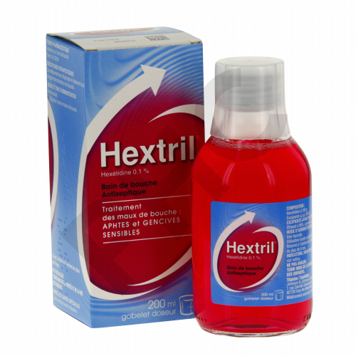 HEXTRIL 0,1% BAIN BOUCHE 200 ou 400ml