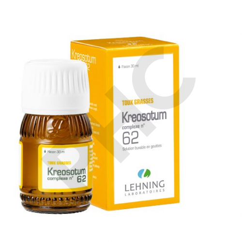 KREOSOTUM COMPLEXE LEHNING N°62 GOUTTES