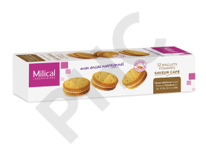MILICAL Biscuits fourrés saveur vanille 