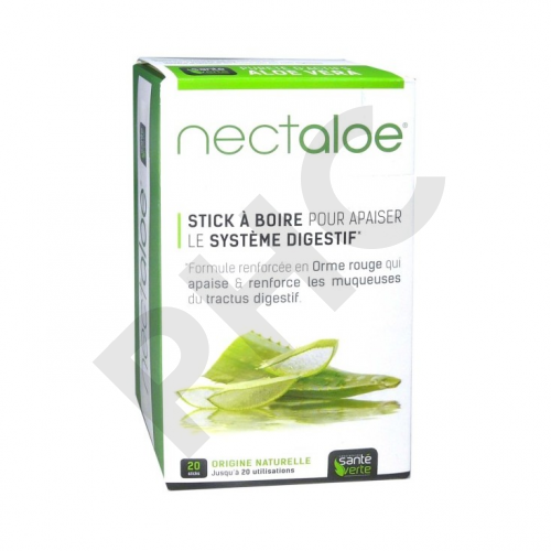 Nectaloe - Association d'aloe vera, guimauve et orme rouge - 20 sticks à boire