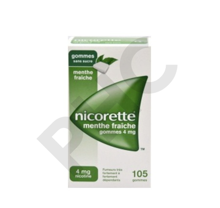 NICORETTE MENTHE FRAICHE 4mg sans sucre