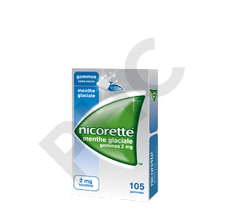 NICORETTE 2mg GOMMES Sans Sucre Bte 105