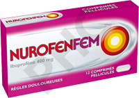 NurofenFem comprimé - Médicament Règle douloureuse - Ibuprofène 400 mg