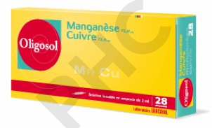 Oligosol Manganèse Cuivre 28amp 2ml