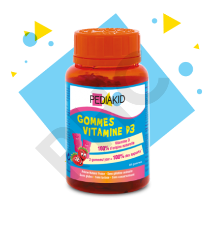 PEDIAKID Gommes vitamines D3