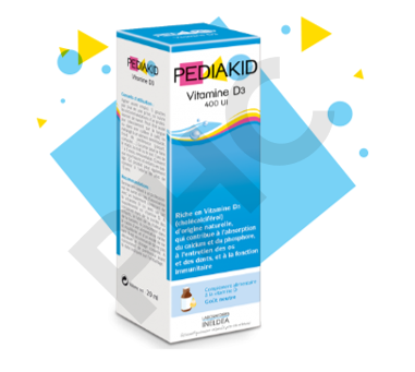 PEDIAKID Vitamine D3 apport en calcium et en phosphore pour l'enfant