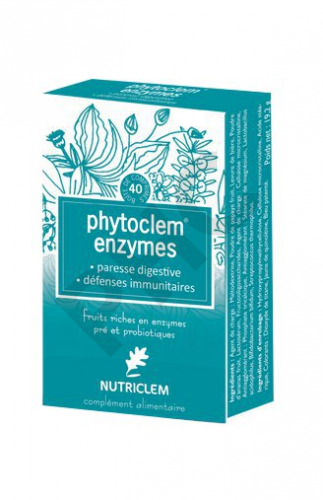 PHYTOCLEM ENZYME PROBIOTIX, 40 comprimés