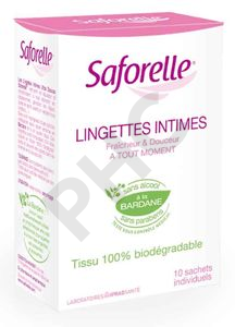 SAFORELLE LINGETTES INTIMES 10 sachets