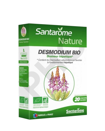 Santarome Desmodium draineur hépatique Bio, 20 amp